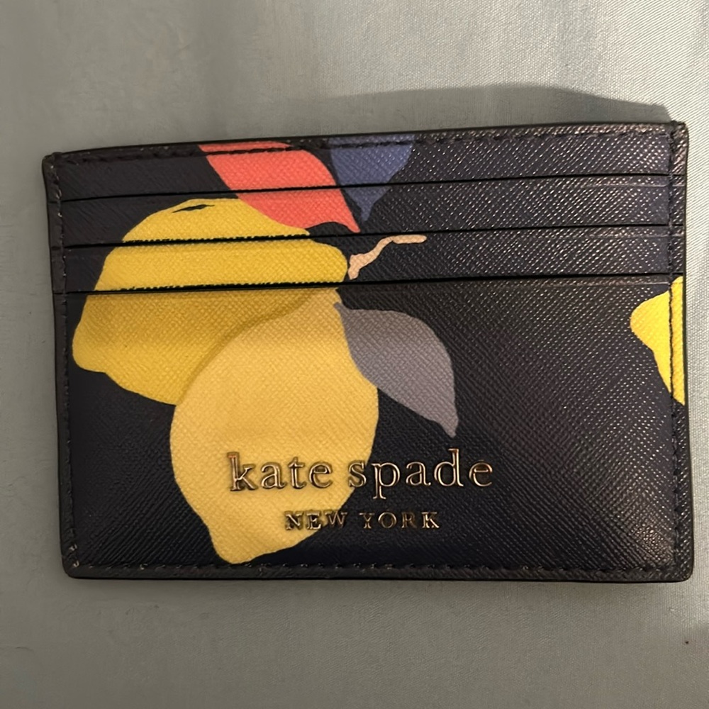 Kate Spade Cameron Lemon Zest Small Slim Card holder